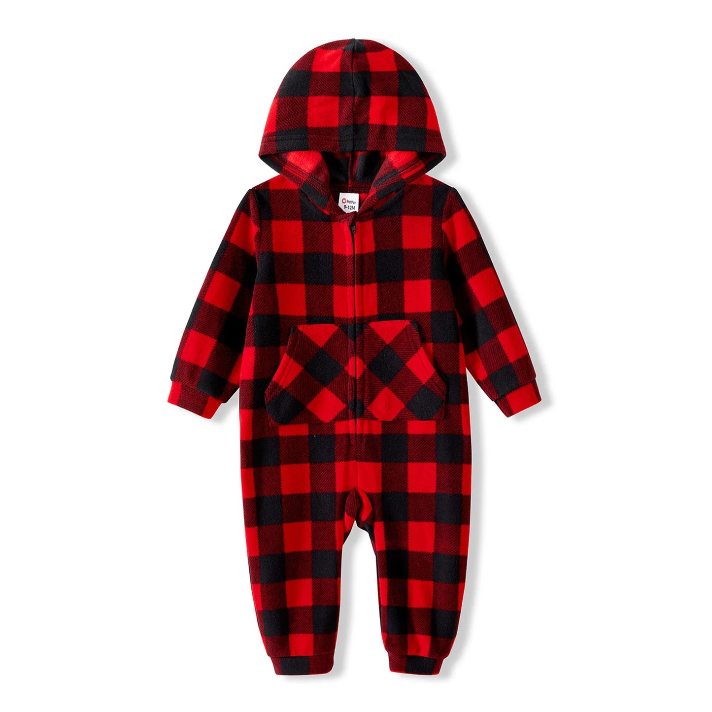 Christmas Family Matching Red Plaid Hooded